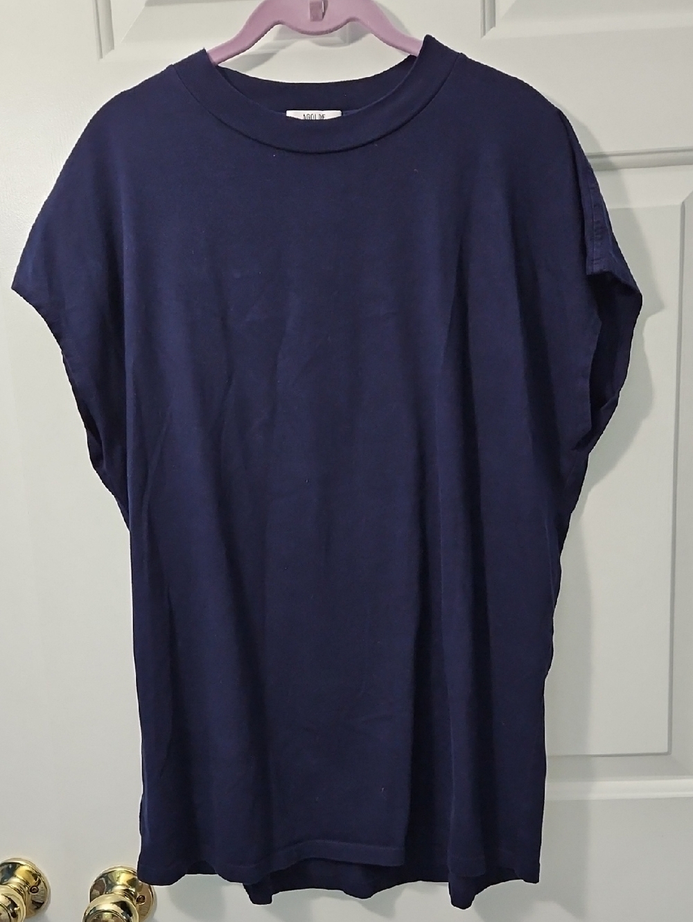 Agolde Navy Crewneck Tee